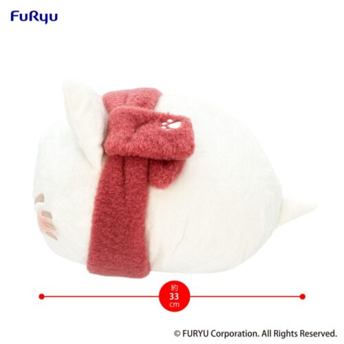 Nendo Addicts - Furyu - Nemuneko Cat Plush Figure Red Scarf Version 1