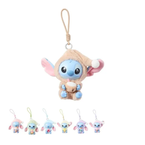Nendo Addicts - Miniso - Stitch Eat Something Before Sleep Keychain Plush Blind Box