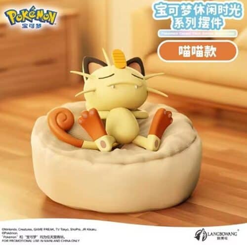 Nendo Addicts - Pokemon Slumber Sleep Meowth With Sleeping Bag Figure