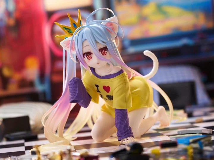 Nendo Addicts - Taito - No Game No Life Desktop Cute Shiro Cat Ear T-shirt Version