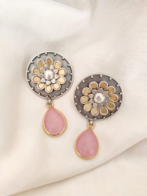 Pink Chalcedony Earrings