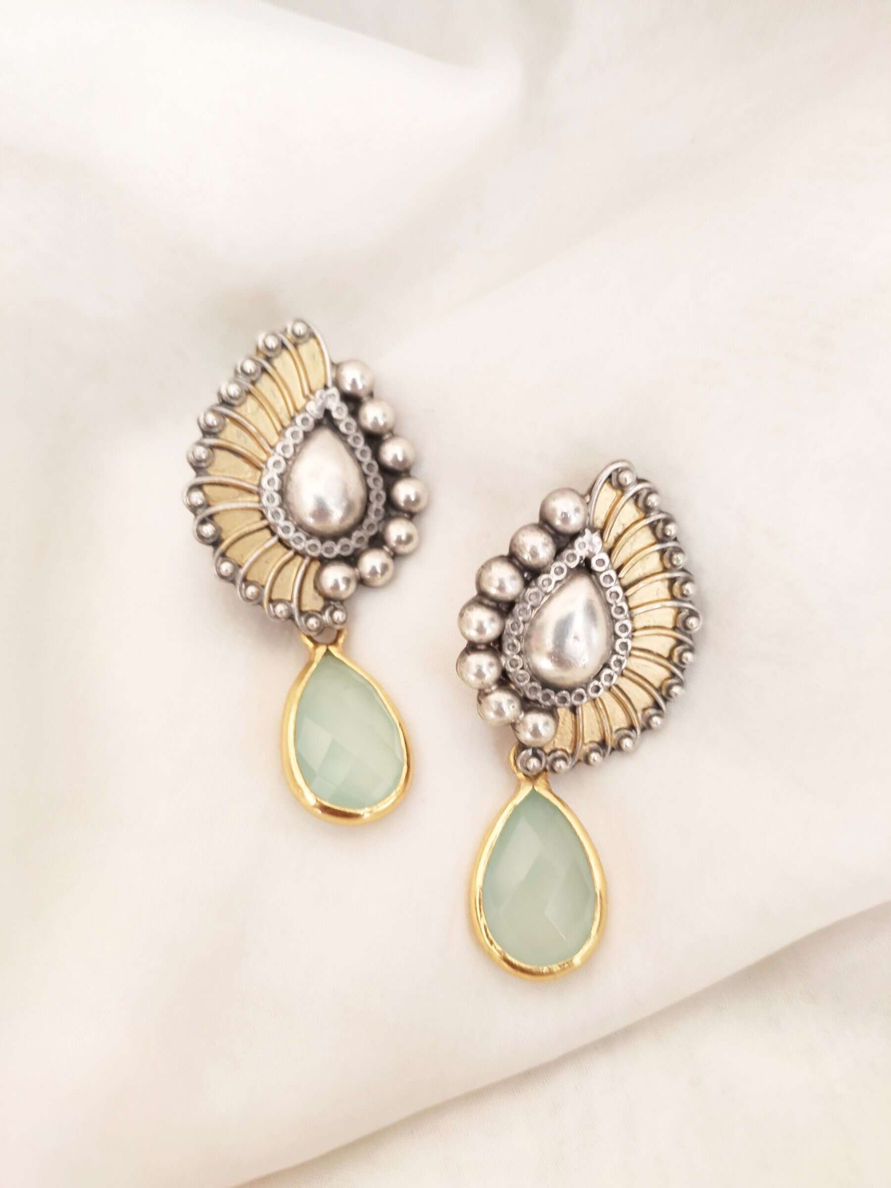 Blue Chalcedony Earrings