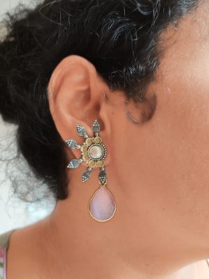 Pink Chalcedony Earrings