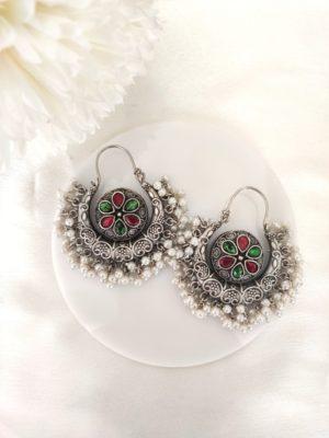 Vintage Stone Bali with Pearls