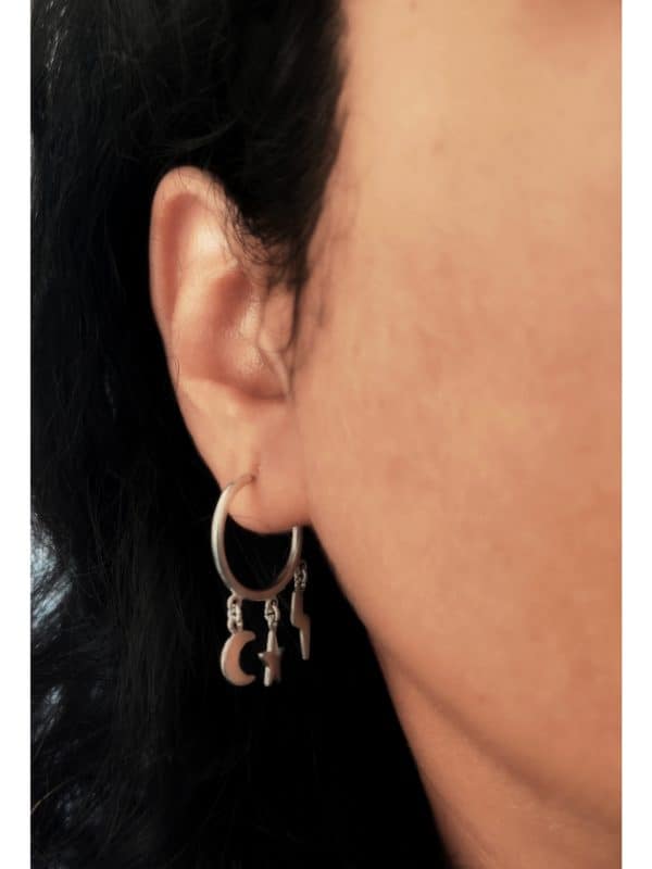 Chand Sitara Bali Earrings - Image 3