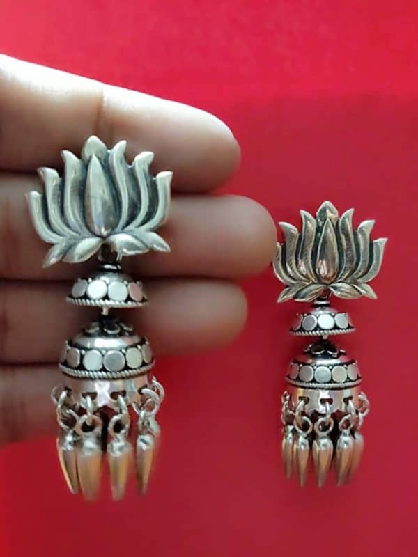 Lotus Jhumka - Image 2