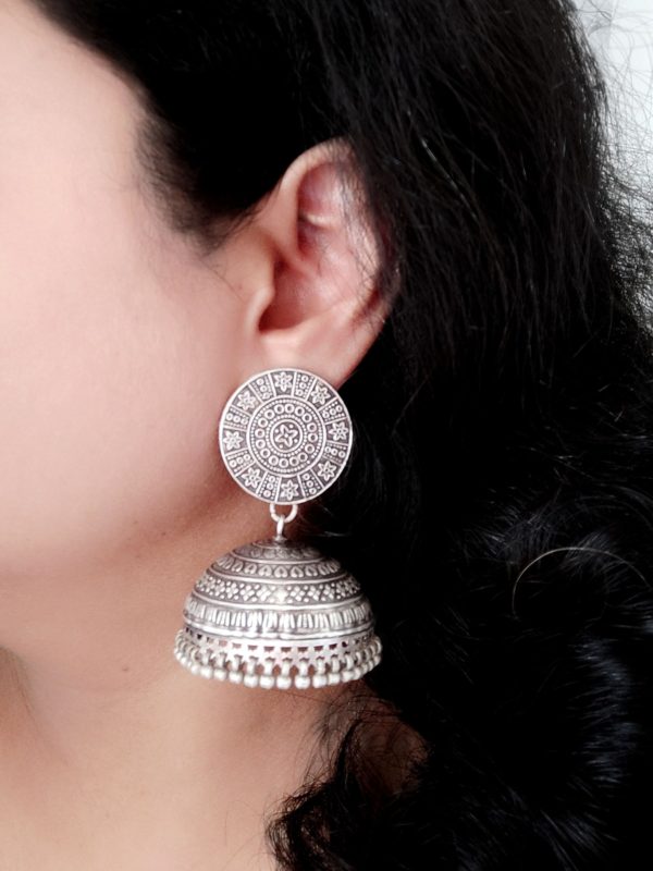Statement Vintage Jhumkas - Image 2