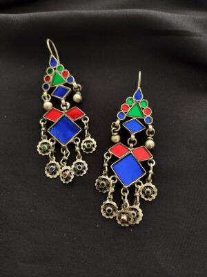 Multicolored Glass Earrings