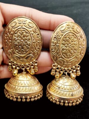 Super Big GOLD Dipped Jhumkas