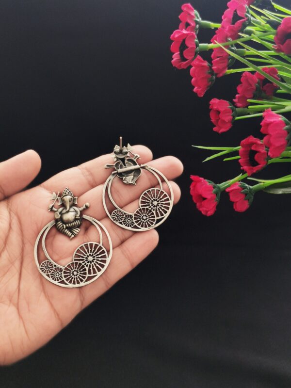 Ganesha Fusion Earrings - Image 2