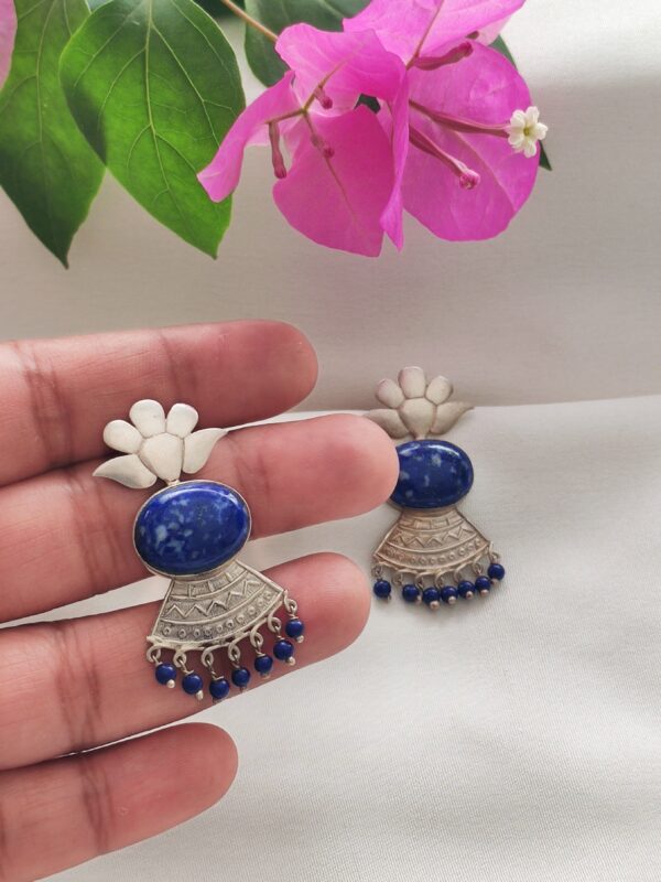 FLORA Lapis Lotus Studs - Image 2