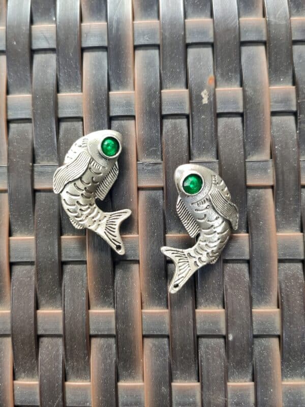 Fish Studs – Green - Image 6