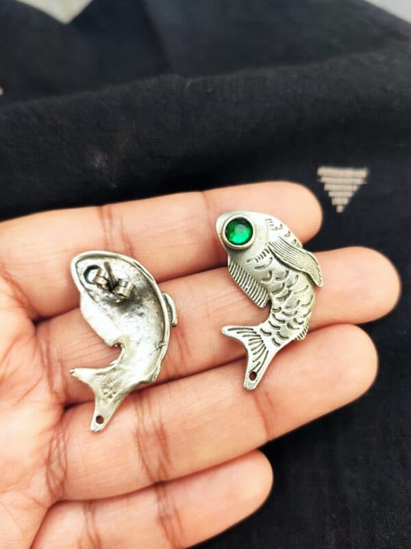 Fish Studs – Green - Image 7