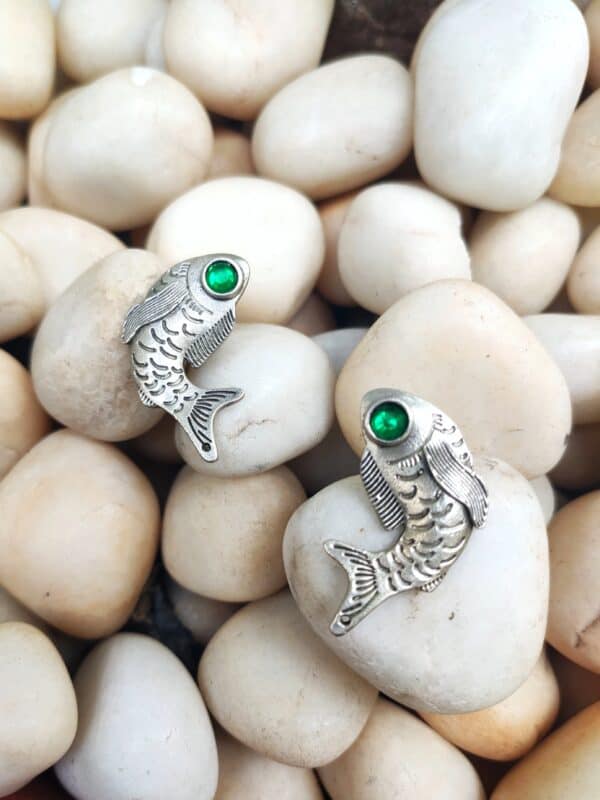 Fish Studs – Green - Image 3