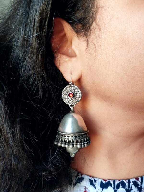 Red Vintage Jhumkas