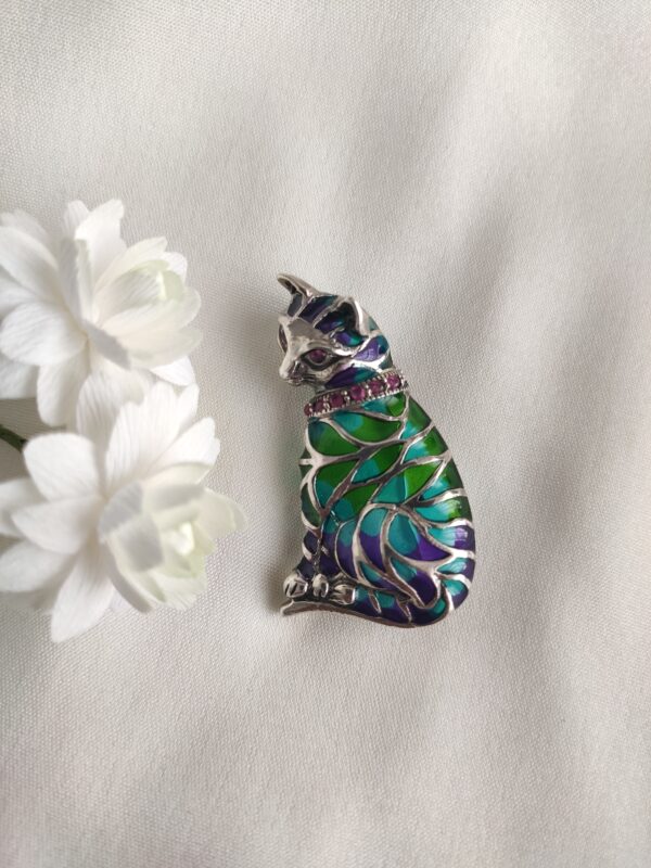 Cat Brooch / Pendant - 1