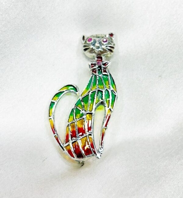 Cat Brooch / Pendant - 5