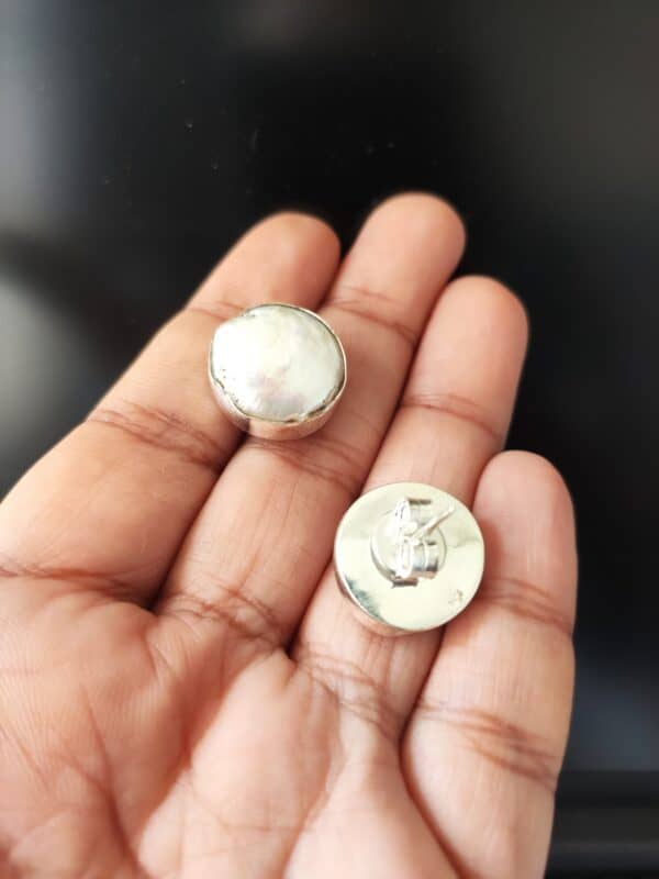 Baroque Pearl Studs - Image 3