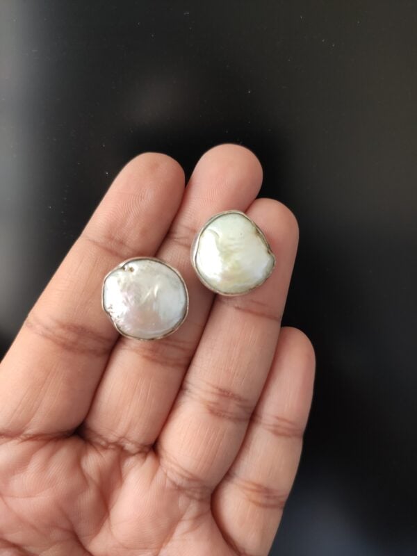 Baroque Pearl Studs - Image 2
