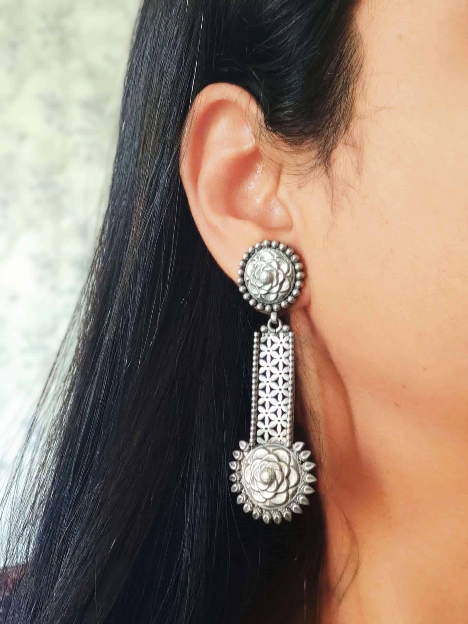 Kolhapuri Collection - Jaali Danglers - Image 3