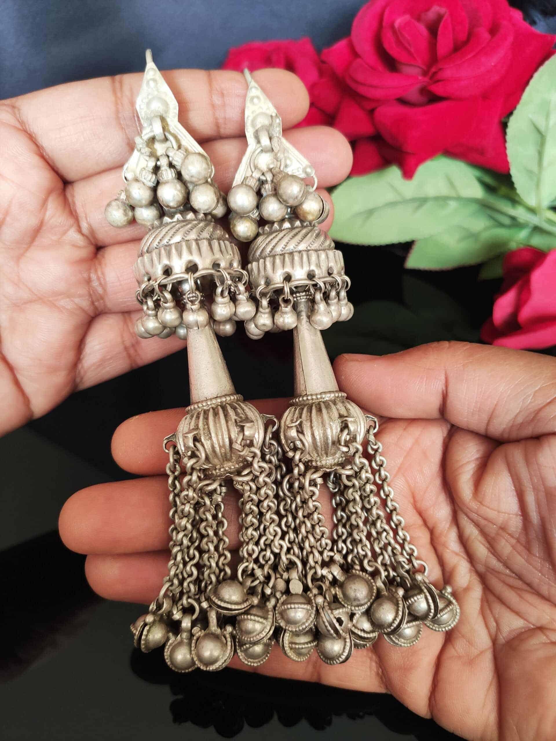 Jhoomar Vintage Earrings - 1 - Image 4