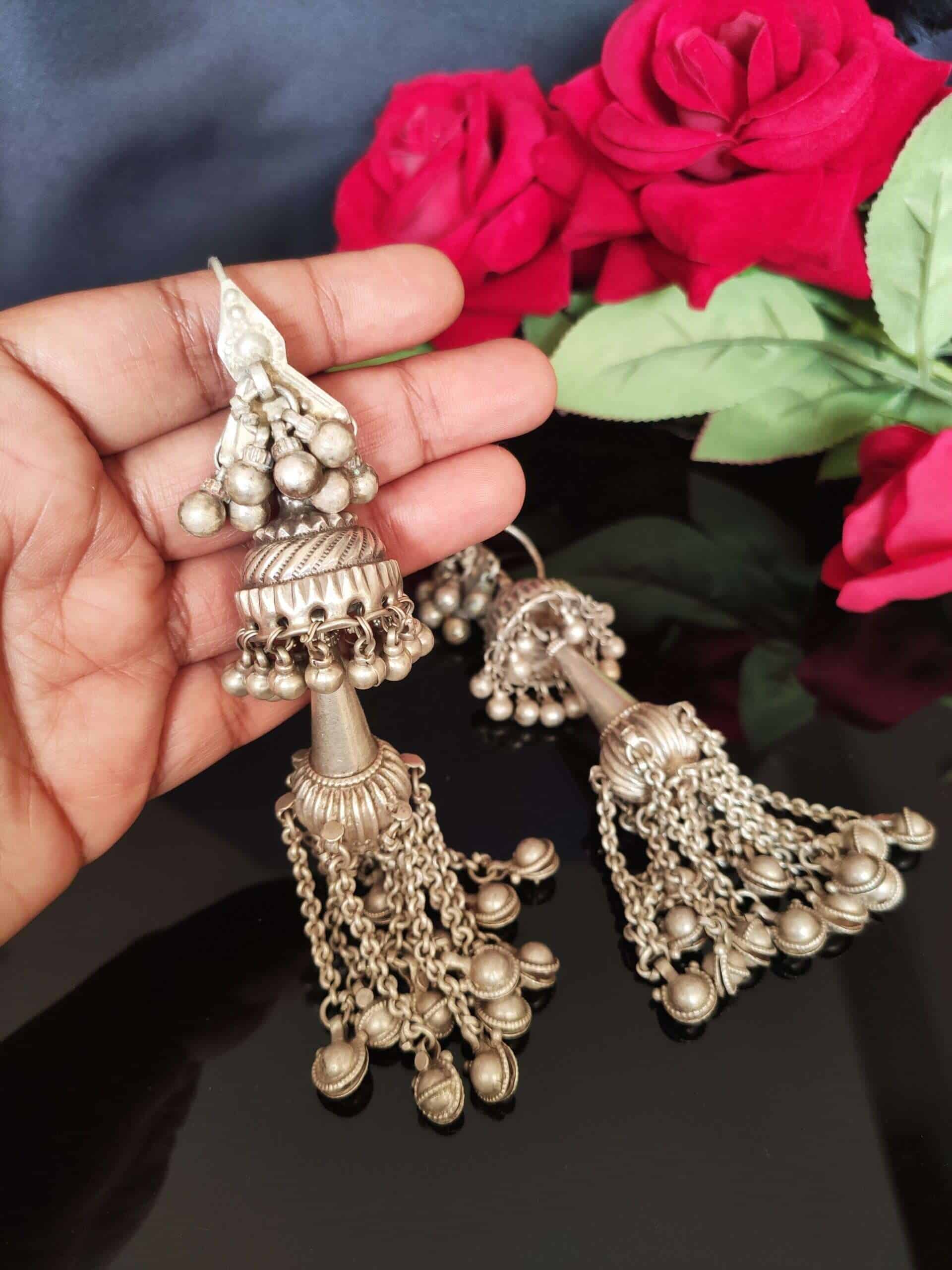 Jhoomar Vintage Earrings - 1 - Image 3