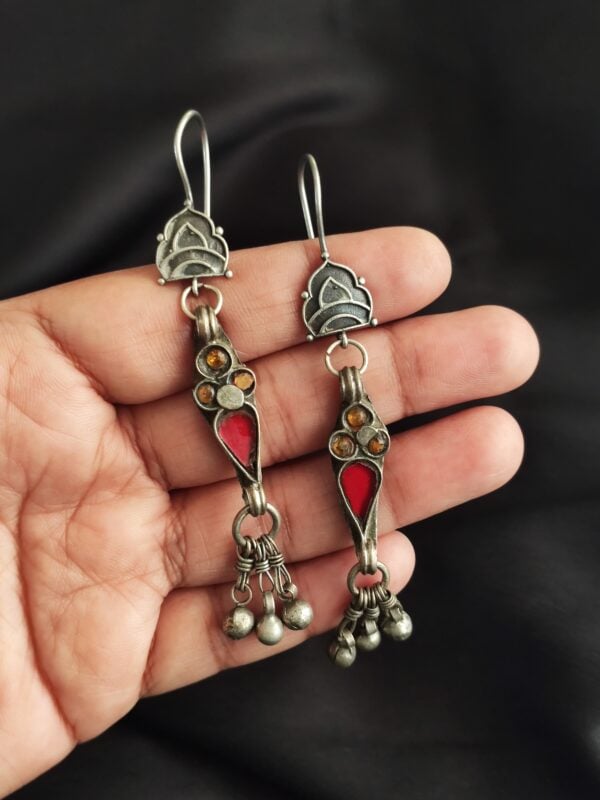Vintage Tribal Earrings - 3 - Image 3