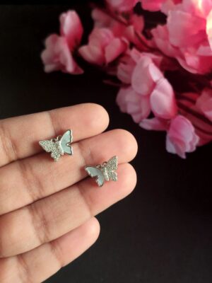 Mother Of Pearl Studs – Butterfly