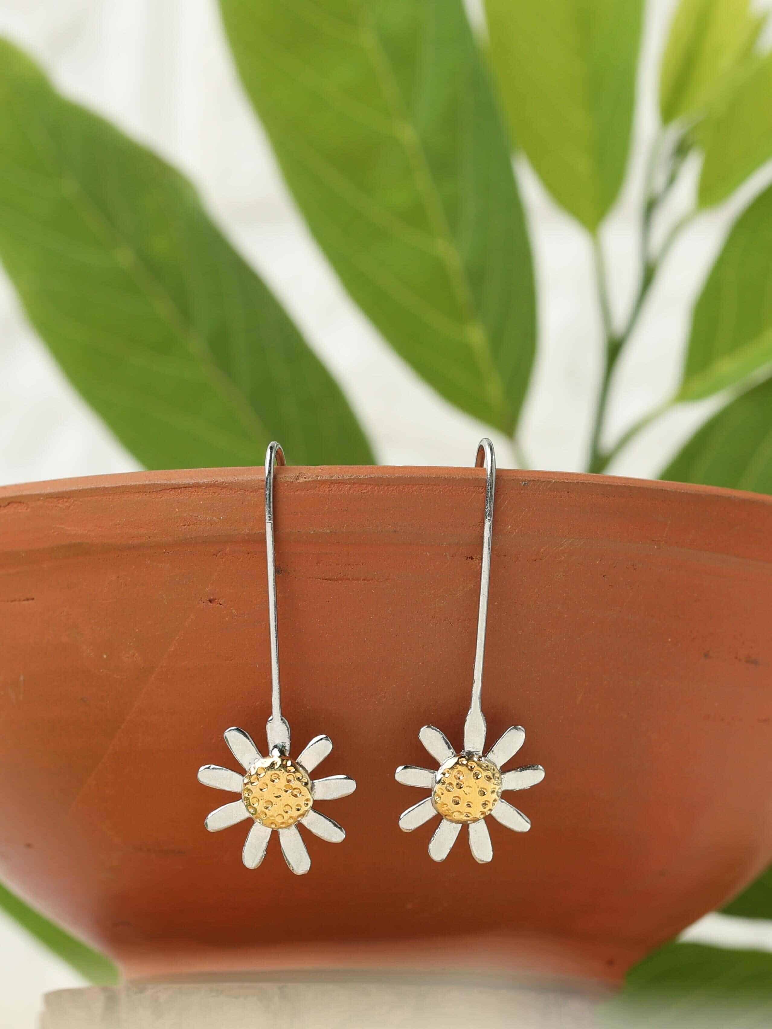 FLORA - Papeeha's Signature Sunflower Hook Earrings - Image 3