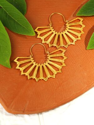 FLORA – Papeeha’s Signature Cutwork Bali Earrings – GOLD