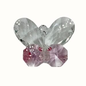 Gastgeschenk Kristallaufsteller Schmetterling rosa
