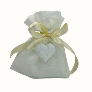 Gastgeschenk Bonboniere Mandelsaeckchen Sacchettino Herz PB08339