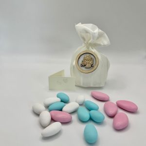 Gastgeschenk Bomboniere Mandelsaeckchen mit Kelch Emblem PBC2494