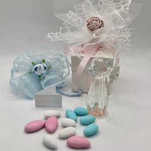 Gastgeschenk bomboniere kristallaufsteller angelo bianco PBRD24200rosa