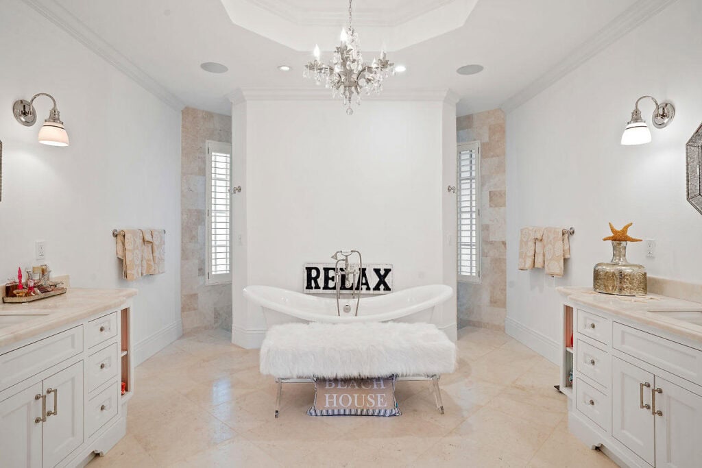 bathroom remodel open standalone tub