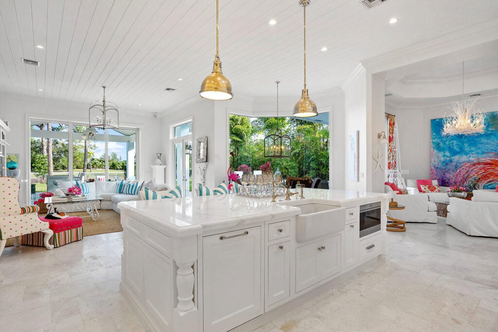 home remodel with groove ceiling