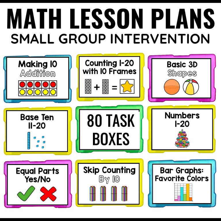 Math Intervention Lesson Plans for Small Groups - Positively Learning