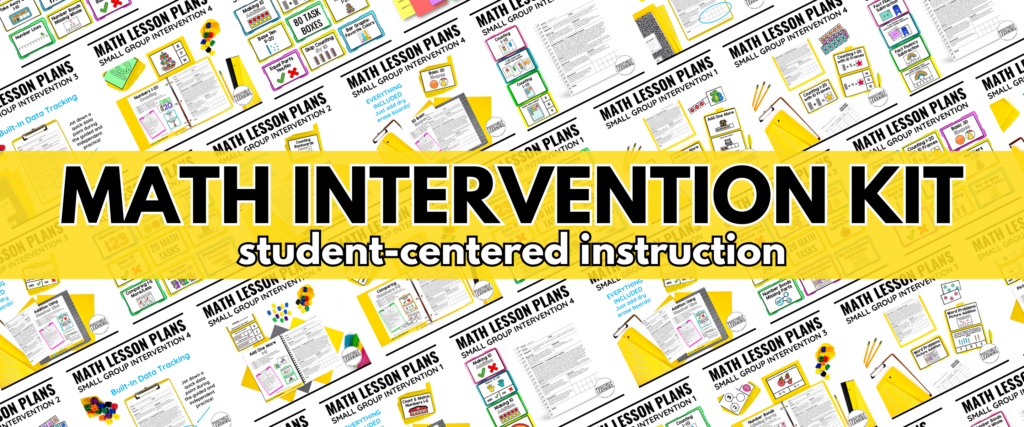Math Intervention Lesson Plans for Small Groups - Positively Learning