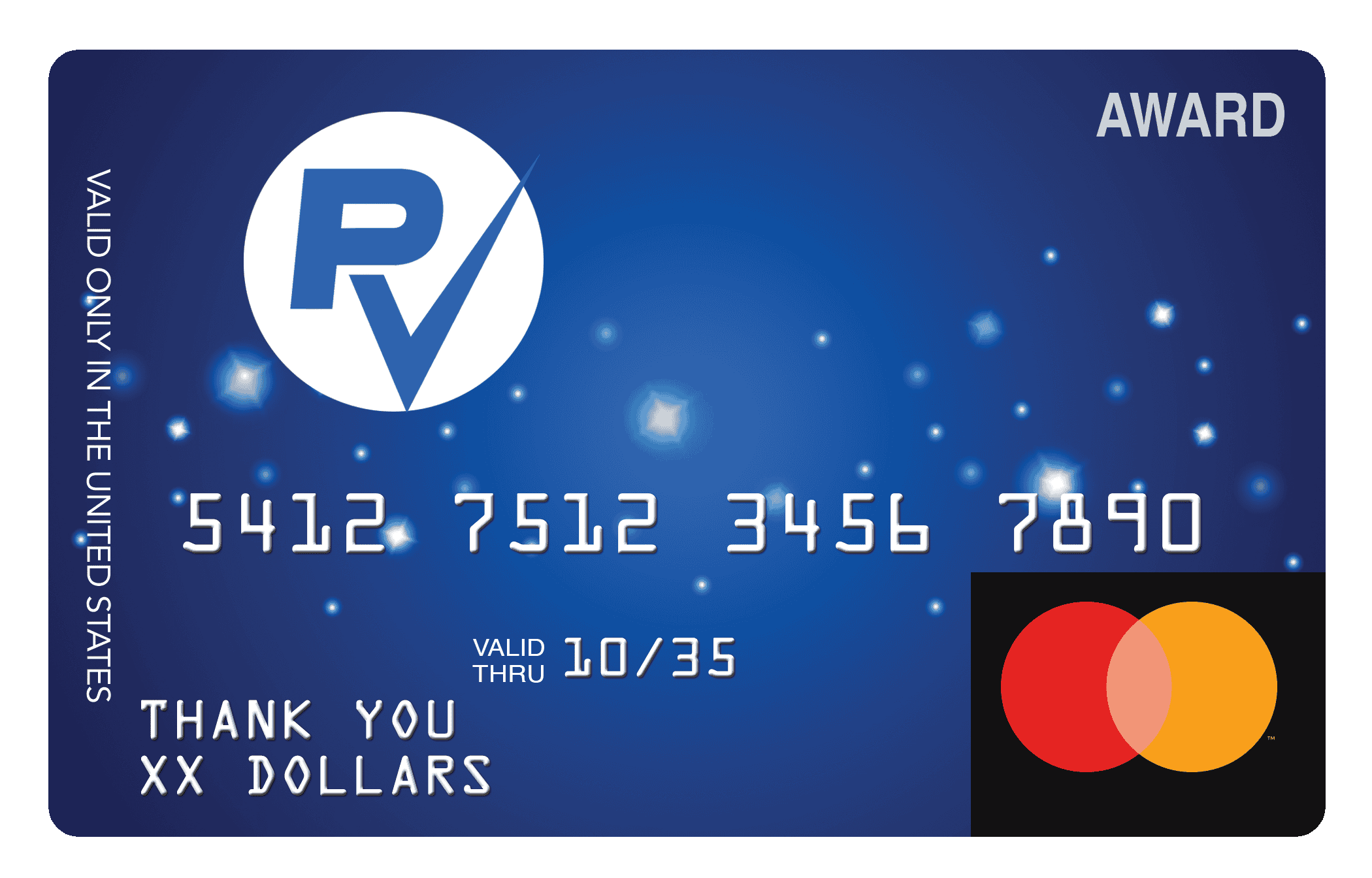 PerVision Custom MasterCard Debit Card Layout