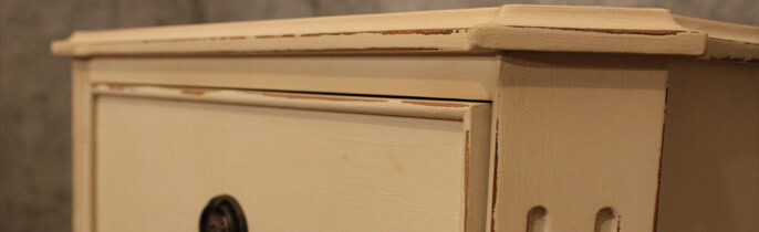 Distressing Painted Furniture With Sandpaper