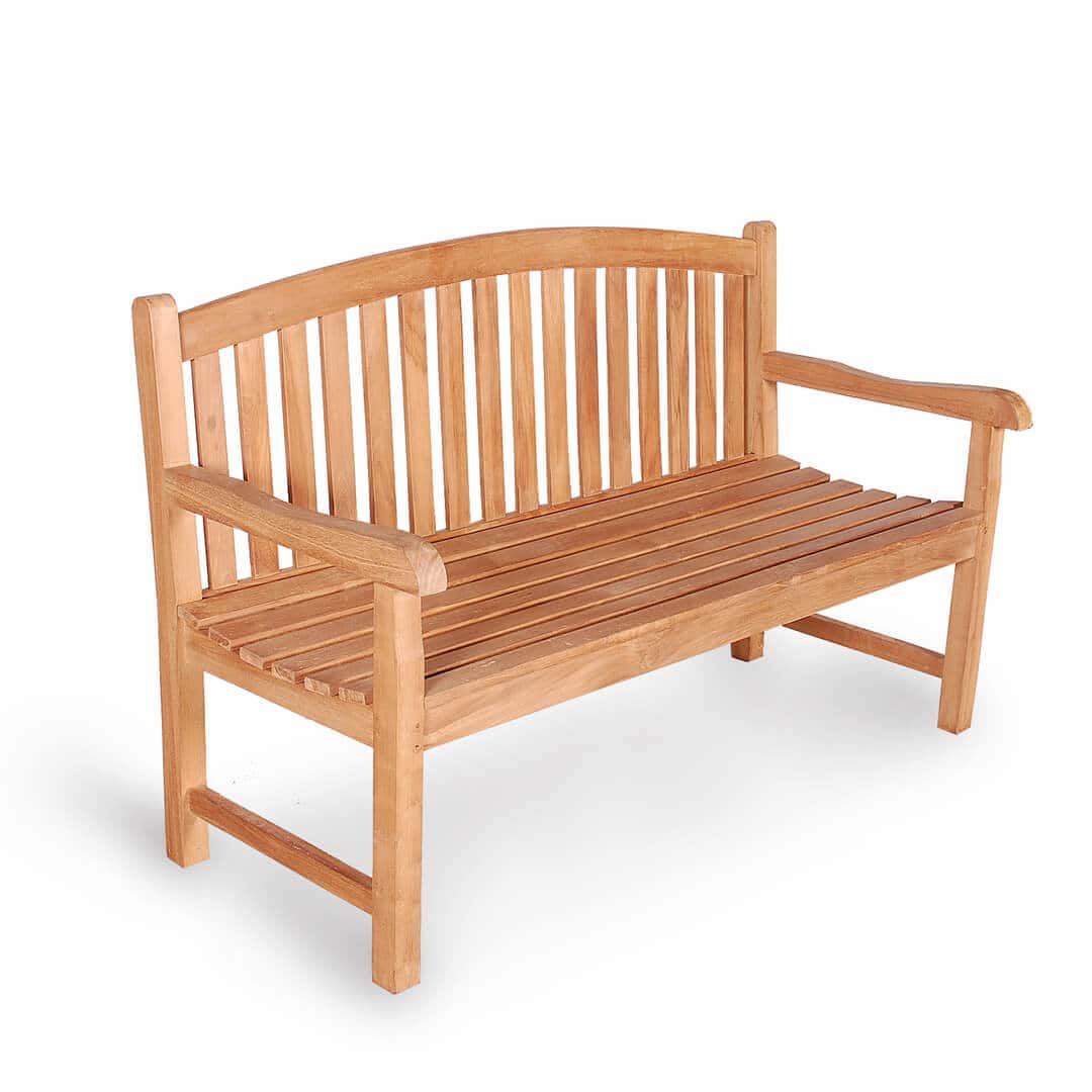 teak outdoor bench