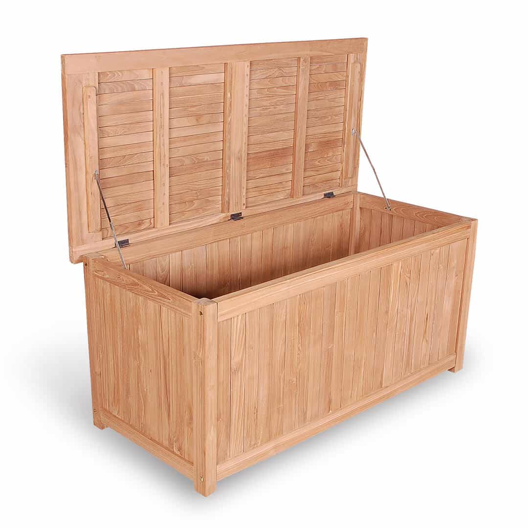teak outdoor loundry box