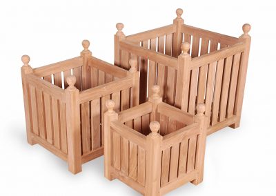 Teak Planter Box Set of Three