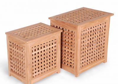 Teak Loundry Box For Swimming Pool