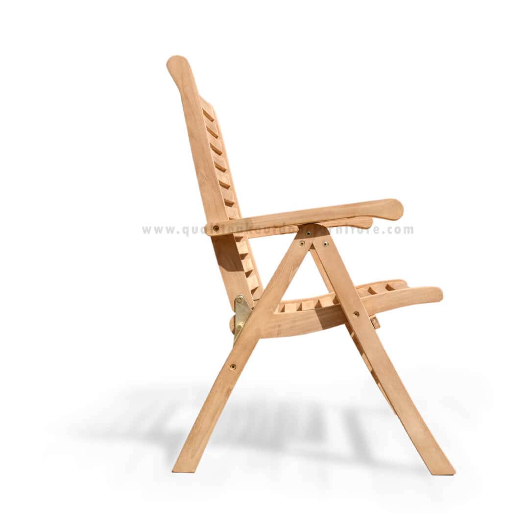 teak outdoor reclining chair