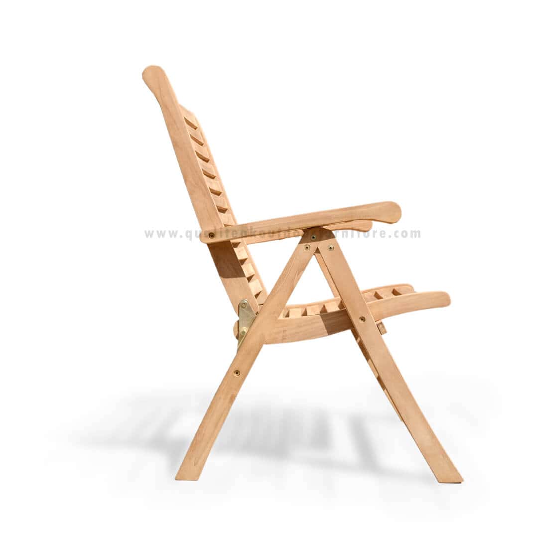 teak outdoor reclining chair