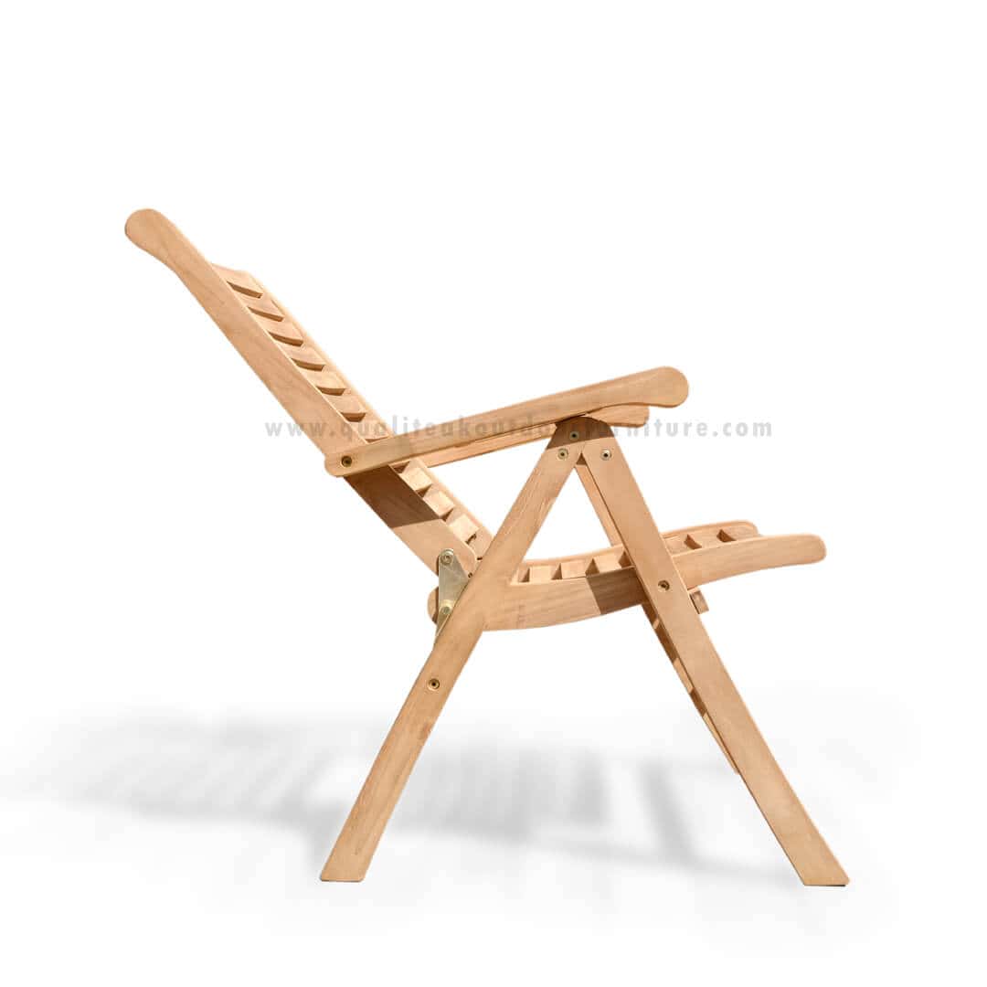 teak outdoor reclining chair