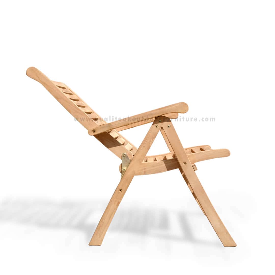 teak outdoor reclining chair