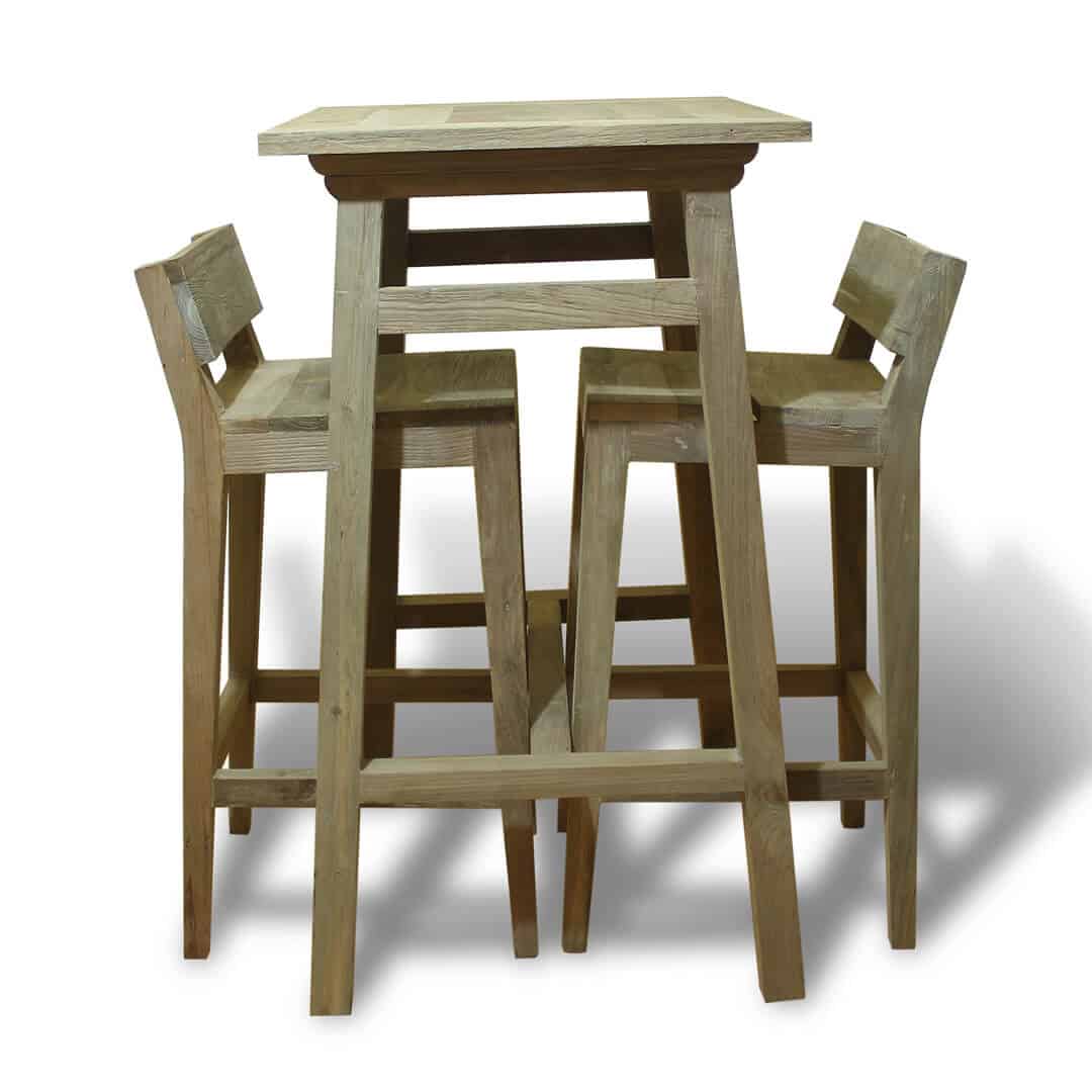 reclaimed bar table set