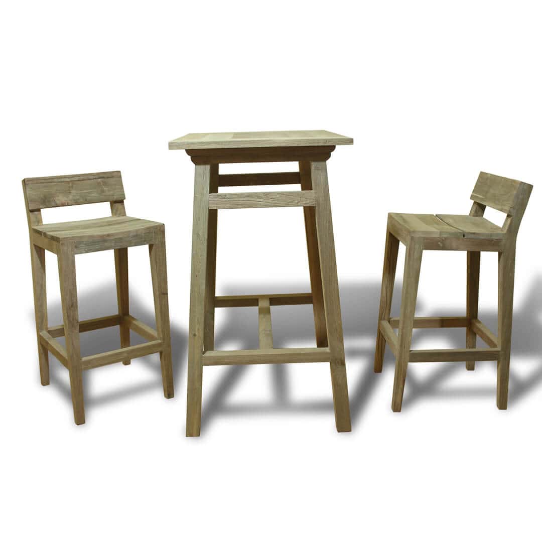reclaimed bar table set